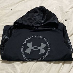 Boys Under Armour Hoodie YLG Loose Black